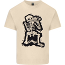 A Skeleton Photographer Photography Mens Cotton T-Shirt Tee Top Natural