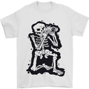 A Skeleton Photographer Photography Mens T-Shirt 100% Cotton White