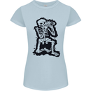 A Skeleton Photographer Photography Womens Petite Cut T-Shirt Light Blue