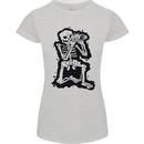 A Skeleton Photographer Photography Womens Petite Cut T-Shirt Sports Grey
