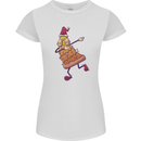 A Slice of Christmas Pizza Funny Xmas Womens Petite Cut T-Shirt White