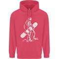 A Snowboarder Snowboarding Childrens Kids Hoodie Heliconia