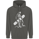 A Snowboarder Snowboarding Childrens Kids Hoodie Storm Grey
