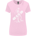 A Snowboarder Snowboarding Womens Wider Cut T-Shirt Light Pink