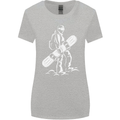 A Snowboarder Snowboarding Womens Wider Cut T-Shirt Sports Grey