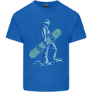 A Snowboarding Figure Snowboarder Kids T-Shirt Childrens Royal Blue