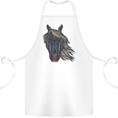 A Tribal Horse Equestrian Cotton Apron 100% Organic White