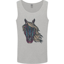 A Tribal Horse Equestrian Mens Vest Tank Top Sports Grey