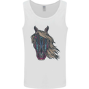 A Tribal Horse Equestrian Mens Vest Tank Top White