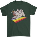 A Unicorn Pug Dog Mens T-Shirt 100% Cotton Forest Green