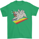 A Unicorn Pug Dog Mens T-Shirt 100% Cotton Irish Green