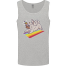 A Unicorn Pug Dog Mens Vest Tank Top Sports Grey
