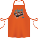 Abs Kebabs Funny Gym Overweight Fat Cotton Apron 100% Organic Orange