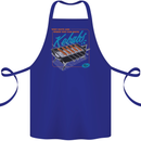Abs Kebabs Funny Gym Overweight Fat Cotton Apron 100% Organic Royal Blue
