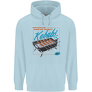 Abs Kebabs Funny Gym Overweight Fat Mens 80% Cotton Hoodie Light Blue