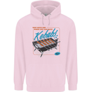 Abs Kebabs Funny Gym Overweight Fat Mens 80% Cotton Hoodie Light Pink