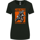 Adrenaline Dirt Motocross MotoX Dirt Bike Womens Wider Cut T-Shirt Black