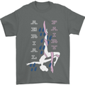 Aerial Fairy Silks Gymnastics Acrobatics Mens T-Shirt 100% Cotton Charcoal