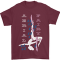 Aerial Fairy Silks Gymnastics Acrobatics Mens T-Shirt 100% Cotton Maroon