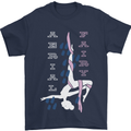 Aerial Fairy Silks Gymnastics Acrobatics Mens T-Shirt 100% Cotton Navy Blue