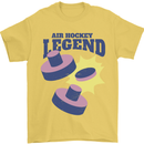 Air Hockey Legend Funny Mens T-Shirt 100% Cotton Yellow