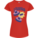 Air Hockey Legend Funny Womens Petite Cut T-Shirt Red