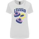 Air Hockey Legend Funny Womens Wider Cut T-Shirt White