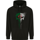 Algeria Skull Gym Training Bodybuilding Mens 80% Cotton Hoodie Black