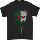 Algeria Skull Gym Training Bodybuilding Mens T-Shirt 100% Cotton Black