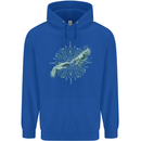 Alien Creation of Adam Parody UFO Childrens Kids Hoodie Royal Blue