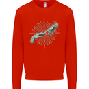 Alien Creation of Adam Parody UFO Kids Sweatshirt Jumper Bright Red