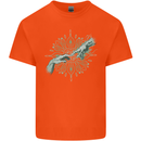 Alien Creation of Adam Parody UFO Kids T-Shirt Childrens Orange
