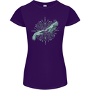 Alien Creation of Adam Parody UFO Womens Petite Cut T-Shirt Purple