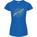 Alien Creation of Adam Parody UFO Womens Petite Cut T-Shirt Royal Blue