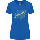 Alien Creation of Adam Parody UFO Womens Wider Cut T-Shirt Royal Blue