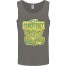 All in Conspiracy Funny Alien Poker Card Game Mens Vest Tank Top Charcoal