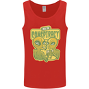 All in Conspiracy Funny Alien Poker Card Game Mens Vest Tank Top Red