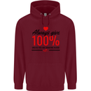 Always Give 100% Unless Blood Funny Donor Childrens Kids Hoodie Maroon