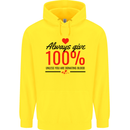 Always Give 100% Unless Blood Funny Donor Childrens Kids Hoodie Yellow