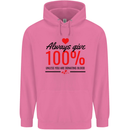 Always Give 100% Unless Blood Funny Donor Mens 80% Cotton Hoodie Azelea