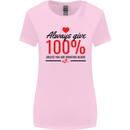 Always Give 100% Unless Blood Funny Donor Womens Wider Cut T-Shirt Light Pink