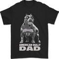American Bully Dad Funny Fathers Day Dog Mens T-Shirt 100% Cotton Black