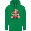 An Anime Voodoo Doll Mens 80% Cotton Hoodie Irish Green
