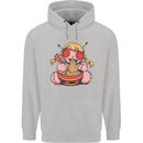 An Anime Voodoo Doll Mens 80% Cotton Hoodie Sports Grey