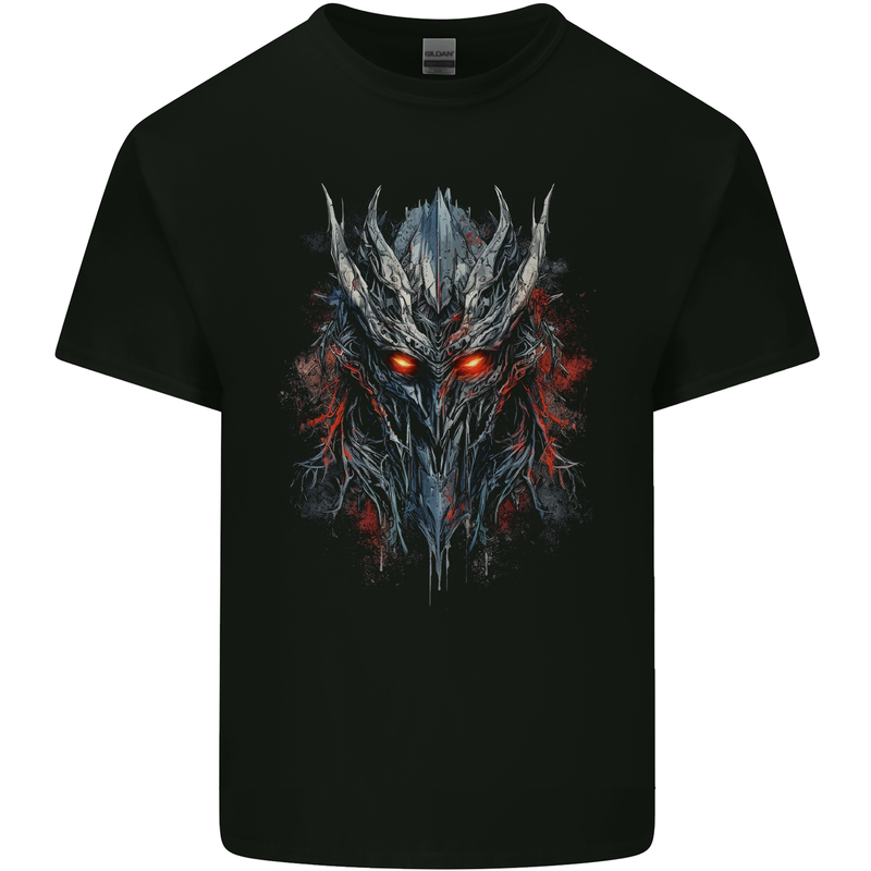 An Evil Sauron Mask Demon Mens Cotton T-Shirt Tee Top Black