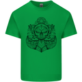 Anchor Skull Sailor Sailing Captain Pirate Ship Kids T-Shirt Childrens Irish Green