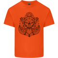 Anchor Skull Sailor Sailing Captain Pirate Ship Mens Cotton T-Shirt Tee Top Orange
