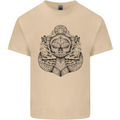 Anchor Skull Sailor Sailing Captain Pirate Ship Mens Cotton T-Shirt Tee Top Sand