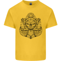 Anchor Skull Sailor Sailing Captain Pirate Ship Mens Cotton T-Shirt Tee Top Yellow