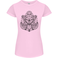 Anchor Skull Sailor Sailing Captain Pirate Ship Womens Petite Cut T-Shirt Light Pink